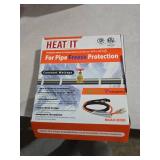 HEATIT Water Pipe Heat Tape - Prevent Freezing & Easy Installation for Metal & Plastic Pipes, CSA & ETL Certified Heat Trace Cable, All-Weather Protection, Trusted Choice HISD 3ft, 7w/ft, 120V
