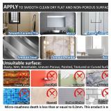 AYWSTC Shower Caddy Suction Cup, Wall Mounted Suction Shower Rack Organizer, No Drilling Clear Shelf Basket with 4 Movable Hooks, Bathroom Storage Rack Suitable for Smooth Walls