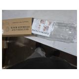 AYWSTC Shower Caddy Suction Cup, Wall Mounted Suction Shower Rack Organizer, No Drilling Clear Shelf Basket with 4 Movable Hooks, Bathroom Storage Rack Suitable for Smooth Walls