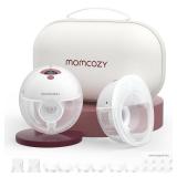 Momcozy M5 Hands-Free Wearable Breast Pump, Double-Sealed Flange for Baby-Like Comfort, 3 Modes & 9 Suction Levels, Portable Electric Pump 24mm, 2-Pack Cozy Red