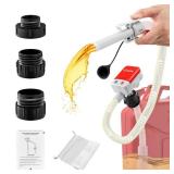 Saker Fuel Transfer Pump Battery Powered, Automatic Portable Fuel Pump with Auto-Stop, 51
