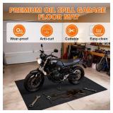 Grefinity 36\"x60\" Garage Floor Mat & Oil Spill Mat, Heavy Duty Under Car Mat for Garage & Driveway, Protects Against Oil, Chemicals & Stains with TPE Anti-Leak Backing, Reusable & Washable