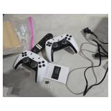 HCS350 Pro Projector and game,Retro 4K Smart Game Projector 1280*1080P Built-in 30000 Games,Portable video game with 2 Wireless Controllers,5G WiFi Bluetooth,HDMI,Android 12,home theater,office-White