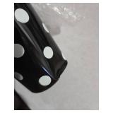 kate spade new york Cute Stainless Steel Mug, 24 Ounce Travel Tumbler, Double Wall Insulated Cup with Lid, Picture Dot (Black/White)