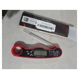 AWLKIM Meat Thermometer Digital - Instant Read Waterproof Food Thermometer with Backlight for Cooking, Grill, Candy, Kitchen & Stocking Stuffers for Men - Red