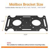 Mailbox Mounting Bracket, Plate for Post Mount Mailboxes, Compatible with Mail Boss, Architectural MAILBOXES, Gibraltar, hykolity, ShoppingOnBed, adoorn