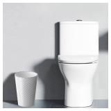 Bathroom Trash Can, 3 Pack 1.8 Gallons Small Trash Can with Trash Bags, Bathroom Garbage Can, Plastic Trash Bin, Round Waste Basket for Living Room, Bedroom, Office, Kitchen, Compact Space (White)