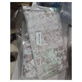 TTelephant 3x5 Area Rug Washable Entryway Rug Non Slip Abstract High-Stain Resistance No Pile Lightweight High-Stain Resistance Throw Rugs Carpet for Kitchen, Entrance, Foyer, Bedside, Mudroom, Brown