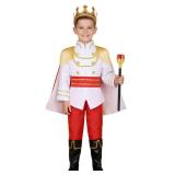 Nuehoryu Prince Charming Costume for Kids Boys Royal Prince King Dress Up (Red, 7-8 Years)