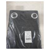 NICETOWN Pitch Black Solid Thermal Insulated Grommet Blackout Curtains/Drapes for Bedroom Window (2 Panels, 42 inches Wide by 63 inches Long, Black)