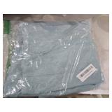 decorUhome Spring Euro Sham Throw Pillow Covers 22x22 Inch Set of 2, Soft Plush Faux Fur Wool Aqua Accent Couch Pillow Covers for Modern Farmhouse Bed Sofa Living Room