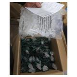 C9 Led Christmas String Lights 68Ft 100 LED with All in One Clips Outdoor Waterproof Strawberry Roof Lights, Commercial Grade Extendable for Indoor Outside Roofline Home Xmas Decoration, Warm White