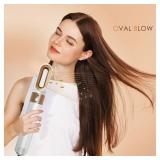 Hair Dryer Brush 5 in 1, Negative Ion Blow Dryer Brush Set - 110,000 RPM High- Speed Hot Air Brush Air Styler Curling Wrap Air Curler, Curling Iron Hair Styling Tool for Straight Curl Drying Smoothing