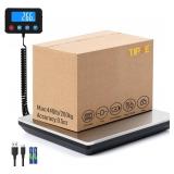 TIPRE Digital Shipping Postal Scale 0.5 oz High Accuracy! 440lb Commercial Weight Scale for Package, Small Business, Mail, Warehouse, Home, Dual Powering Source & Cable Provided