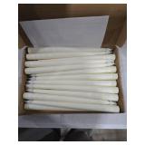 Treela 24 Pcs Flameless Taper Candles Battery Operated Bulk Fake Candles Light LED Candle Sticks Flickering Tapered for Easter Wedding Anniversary Decoration(Basic,11 Inch,Ivory)
