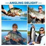 PLUSINNO Fishing Lures, 137Pcs Tackle Box with Tackle Included, Crankbaits, Spoon, Hooks, Weights & Other Accessories, Fishing Bait Lure Gear Kit Gift for Men Bass Freshwater