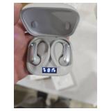 Open Ear Buds Wireless Earbuds Bluetooth Headphones with 60H Playtime LED Display Case, Over the Earbuds with Mic, Stereo Sound, Easy Button Controls, Sports Earphones for Running Workout Gym Grey