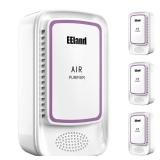 Cat Litter Deodorizer Plug in (4 Pack) - Ozone-Free Negative Ion Air Purifier for Litter Box, Compact Odor Eliminator for Strong Pet Odors, Quiet Air Freshener for Home, Bedroom, Kitchen