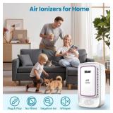 Cat Litter Deodorizer Plug in (4 Pack) - Ozone-Free Negative Ion Air Purifier for Litter Box, Compact Odor Eliminator for Strong Pet Odors, Quiet Air Freshener for Home, Bedroom, Kitchen