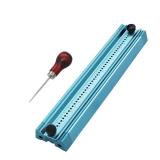 Bookbinding Hole Punching Kit, Complete Set with Awl, Cradle, Aluminum Alloy, Self-Locking Design for DIY Crafts, Notebooks, Journals, Planners (Bidirectional Limit)