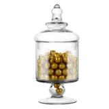 REFSAVER Apothecary Jars Glass Decorative Candy Jars,Candy Buffet Display, Elegant Storage Jar, Decorative Wedding Candy Organizer Canisters Style SA