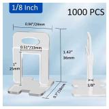 DGSL Tile Leveling System, 1000-Piece 1/8\" Tile Spacers Clips Tile Tools, Tile Installation Tools for Professional Ceramic Tile and Stone Installation