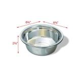 Van Ness Pets Medium Lightweight Stainless Steel Dog Bowl, 32 OZ Food And Water Dish, Natural