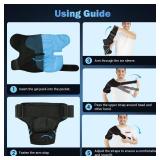Comfytemp Shoulder Ice Pack Wrap Shoulder Brace, Gel Cold Compression Sleeve for Injuries Reusable Arm Rotator Cuff Pain Relief, Therapy Recovery Items for Men Women, 2 Gel Ice Packs