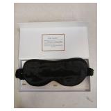 ZIMASILK Adjustable 22 Momme 100% Mulberry Silk Sleep Mask,  Super Soft Breathable Blindfold, Perfect Blocks Light for Sleeping. (Black) - Retail: $29