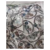 Sequin shower curtain  fancy.  - Retail: $20