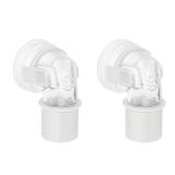 2PCS Elbow Connector for Airfit F30i Cpap Full Face Mask P30i N30i X30i Nasal Pillows Mask Swivel Elbows, Compatible with Mostly Cpap Hose and Tubing - Retail: $14