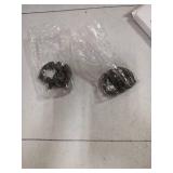 MY MIRONEY 2 Pack Vintage Cabinet Handles, Oil Rubbed Bronze Ring Drawer Pulls, Zinc Alloy Hardware Knobs with Screws for Kitchen, Dresser, Cabinet - Retail: $15