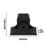 Sidasu 10-Pack Aluminum Swivel Shoes with Screws for 1/2" Square Iron Balusters, Black Stair Railing Base Shoes for Interior Staircase - Retail: $17