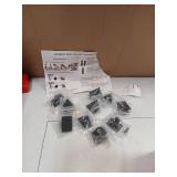 Sidasu 10-Pack Aluminum Swivel Shoes with Screws for 1/2" Square Iron Balusters, Black Stair Railing Base Shoes for Interior Staircase - Retail: $17