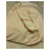 PrinceDeco Stretch Futon Cover Armless Sofa Bed Cover Futon Slipcover Protector Armrests with Elastic Bottom Soft Jacquard Fabric Small Checks Futon Cover for RV Sofas/Jackknife couches,Porcelain - Re