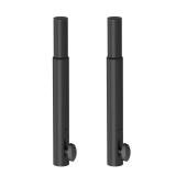 NiuNyuNeu 14.5" Extended Pole Mount Extension Rod Effectively Lift by 10.6", 35mm Speaker Adapters for Most Light Stage Stand Tripod Speaker Stand, Set of 2 - Retail: $25
