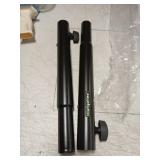 NiuNyuNeu 14.5" Extended Pole Mount Extension Rod Effectively Lift by 10.6", 35mm Speaker Adapters for Most Light Stage Stand Tripod Speaker Stand, Set of 2 - Retail: $25