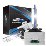 Marsauto D3S HID Bulbs, 6000K Cold White, Xenon Bulb, 3500 Hours Longevity, Waterproof Design, Up to 350% Brightness, 5 Minutes Installation, Pack of 2 - Retail: $36