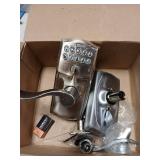 Schlage Camelot Keypad Lock with Lever Handle, Electronic Keyless Door Entry, Flex Lock Auto Lock Option, Satin Chrome, FE595 CAM 626 ACC - Retail: $145