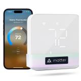 Meross Smart Thermostat for Home, WiFi Thermostat Works with Matter, Alexa, Apple Home, Google Assistant, App & Voice Control, 7x24h Scheduling, Energy Saving, C-Wire Required - Retail: $92
