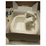 LULULOOK Ultra Fluffy Kindle Pillow Stand for Reading, Lap Tablet Pillow Stand with Snack Bowl & Foldable Arm Compatible with iPad, Phone and 4.7-14.6 Tablet for Book Reading in Bed - Retail: $40