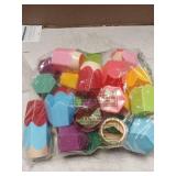 HCEWSBFD 24 Pcs Pencil Shaped Pen Holders Plastic Pencil Holder Desktop Pen Cups Colorful Pencil Storage Organizer Cute Penci-l Pot Makeup Brush Container for Desk School Office Home Table Decoration 