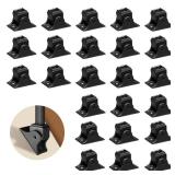 Wrought Iron Baluster Shoes Swivel Shoes Come with Screws Work with 1/2 Inch Square Balusters Adjustable Angles Staircase Application Metal Staircase Balusters Satin Black, GRMIKBU GB07 - Retail: $50