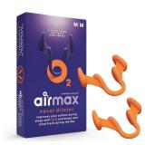 AIRMAX Nasal dilators for Sleeping - 76% More Airflow - Anti snoring Devices - Breathe Freely Through the Nose - Sinus Relief, Relief and snoring Solution - 2X Medium Orange - 6 Month Relief - Retail: