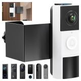 Anti-Theft Doorbell Mount No Drill Compatible with Tapo/Orbitell/Eufy/Aosu Video Doorbell, Universal Doorbell Camera Mount, Adjustable Mounting Bracket Holder Accessories for Apartment Rentals Mount -