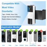 Anti-Theft Doorbell Mount No Drill Compatible with Tapo/Orbitell/Eufy/Aosu Video Doorbell, Universal Doorbell Camera Mount, Adjustable Mounting Bracket Holder Accessories for Apartment Rentals Mount -