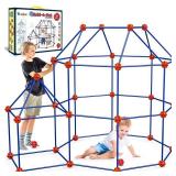 V-Opitos 180 Pack Fort Building Kits for Kids Age 4, 5, 6, 7, 8+ Years Old, Creative STEM Building Toys for DIY Castles, Tunnels, Play Tent, Ideal Christmas, Birthday Gifts for Boys & Girls - Retail: 
