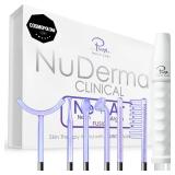 Pure Daily Care NuDerma Clinical Portable Skin Therapy Wand, Machine with 6 Fusion Neon + Argon Wands Anti Aging - Clarifying - Skin Tightening & Radiance - Wrinkle Reducing - Retail: $150