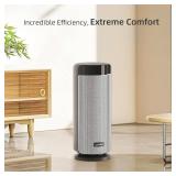 Space Heaters for Indoor Use Large Room, 70° Oscillation, Fast Heating Ceramic Electric with Digital Thermostat, Remote Control, 1-12H Timer, Overheat Protection, Safety Heater for Bedroom - Retail: 