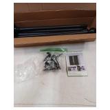 CALCHELE 2 Pack Black Curtain Rods for Windows 28 to 48 inch, 5/8 inch Small Cafe Window Curtain Rods, Short Drapery Rod for Bedroom Kitchen (Size: 30-50 Inch, Matte Black) - Retail: $18